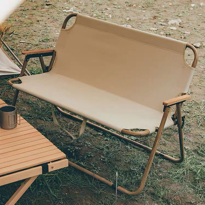 Double Person Folding Chair Khaki